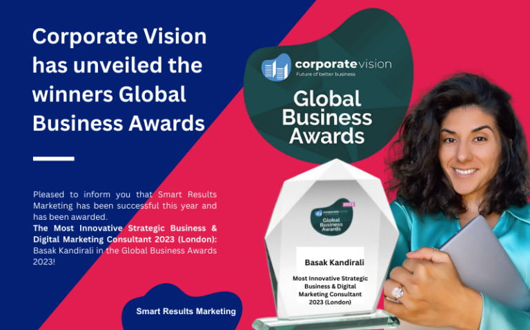 Corporate Vision Magazine. AI Global Media Award Winner 2023 Most Innovative Business and Digital Marketing Consultant